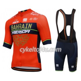 Cykeltrøje + Cykelshorts 2018 Bahrain-Merida N001